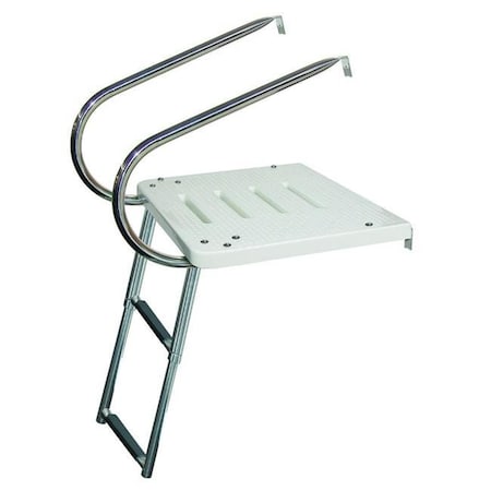 Jif Marine JIF MARINE EKT3 3-Step I/O Transom Platform W/2 Arms Ss 316 Telescoping Mt Top EKT3